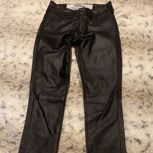 Black Skinny Denim Jean, Waxed